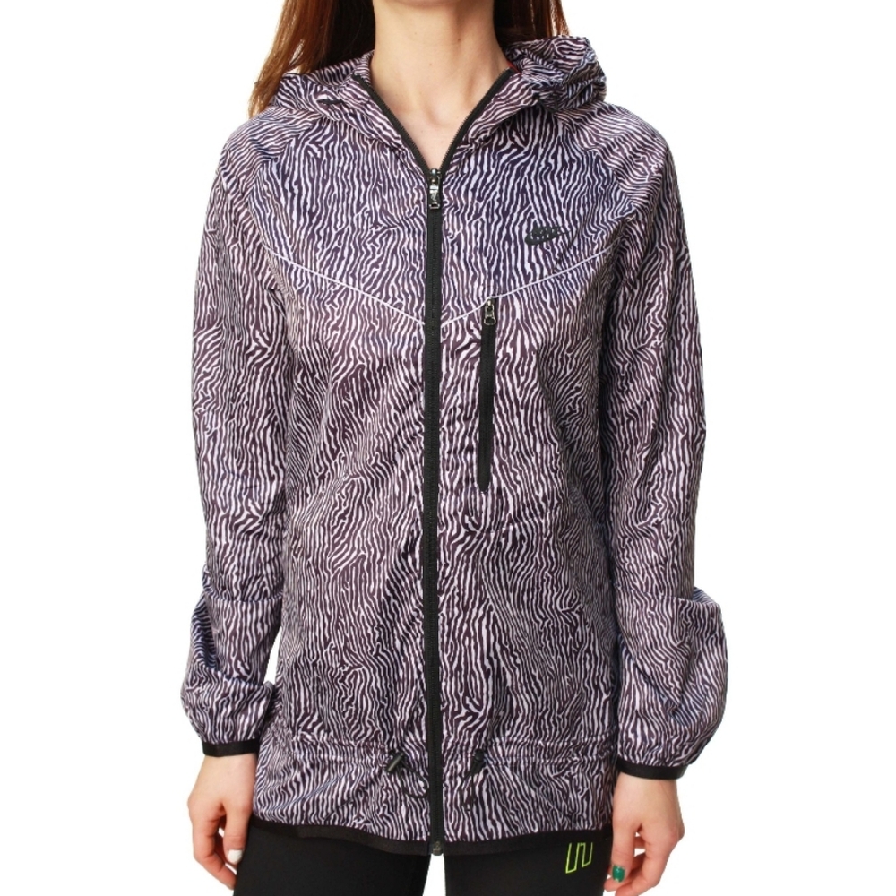 Nike Womens Blacklight Flash Printed Windrunner Purple Dynasty Violet Frost Lg